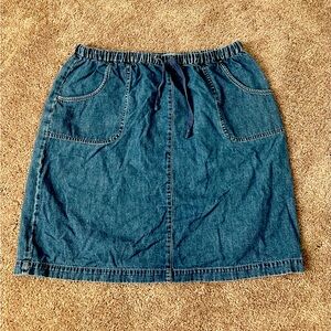 Marsh Landing Denim Shirt Skirt-L